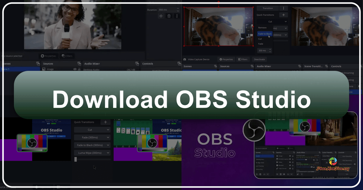 OBS Studio: Phần mềm ghi và phát trực tuyến video miễn phí và mạnh mẽ. /images/download-obs-studio.png