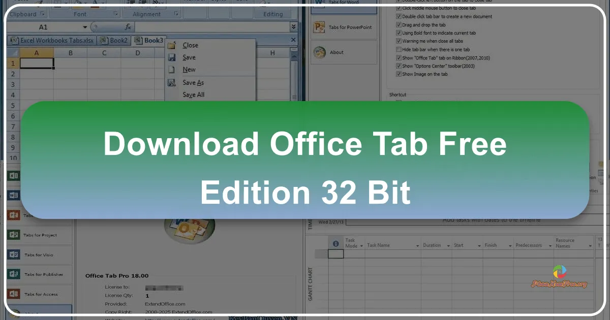 Office Tab Free Phiên Bản 32-bit: Trải Nghiệm Chỉnh Sửa Tài Liệu Văn Phòng Mượt Mà Như Trên Trình Duyệt