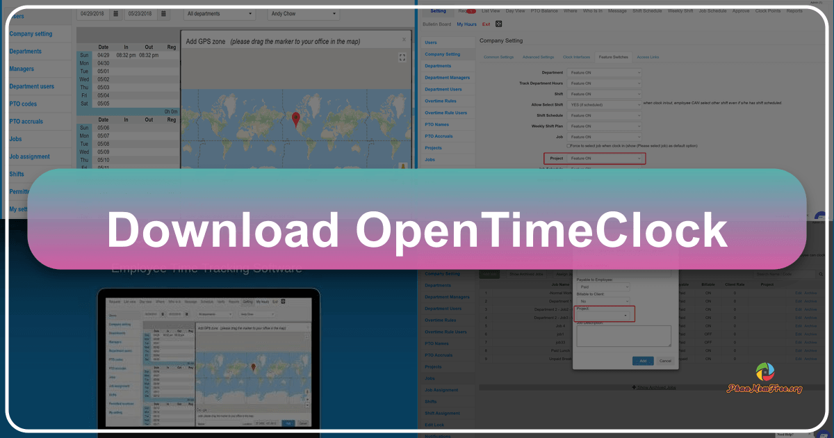 OpenTimeClock: Free time clock software for efficient employee time tracking and payroll management for businesses of all sizes. /images/download-opentimeclock.png