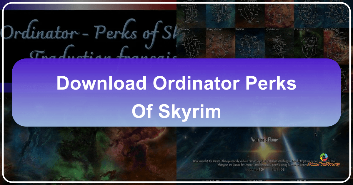 Ordinator - Perks of Skyrim: A comprehensive mod enhancing character customization and gameplay experience. /images/download-ordinator-perks-of-skyrim.png