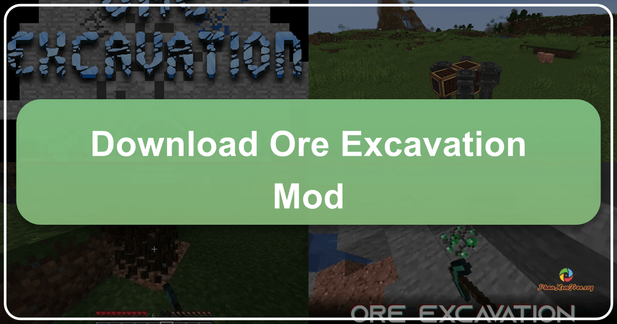 Ore Excavation Mod: Tối ưu hóa khai thác mỏ và thu thập tài nguyên trong Minecraft hiệu quả. /images/download-ore-excavation-mod.png