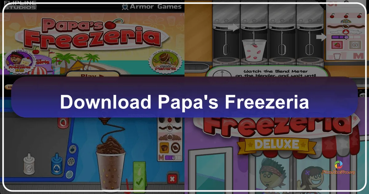 Papa's Freezeria: Thế Giới Kem Bờ Biển Ngọt Ngào Vẫy Gọi