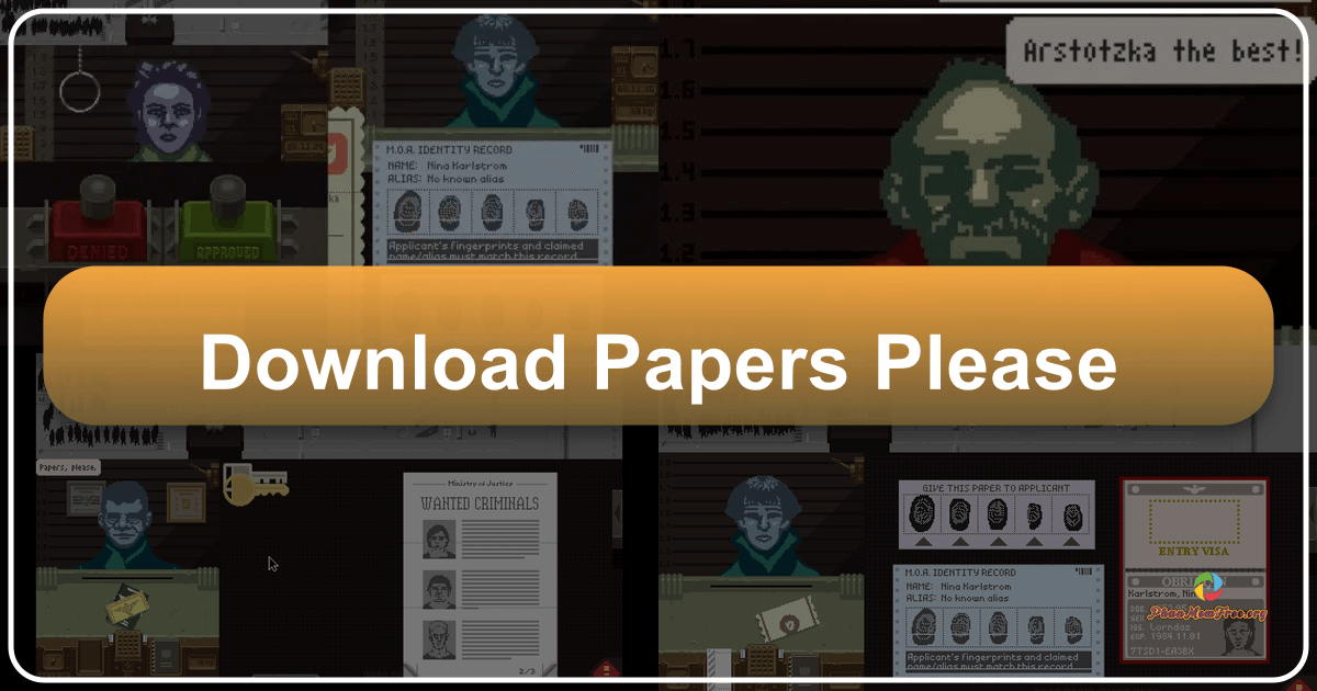 Papers, Please: A thought-provoking game of moral dilemmas and bureaucratic challenges set in a dystopian Cold War era. /images/download-papers-please.png