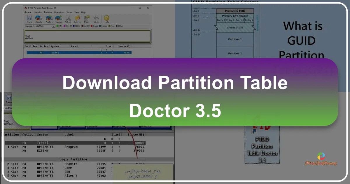 Partition Table Doctor 3.5: Giải pháp khôi phục phân vùng ổ cứng hiệu quả