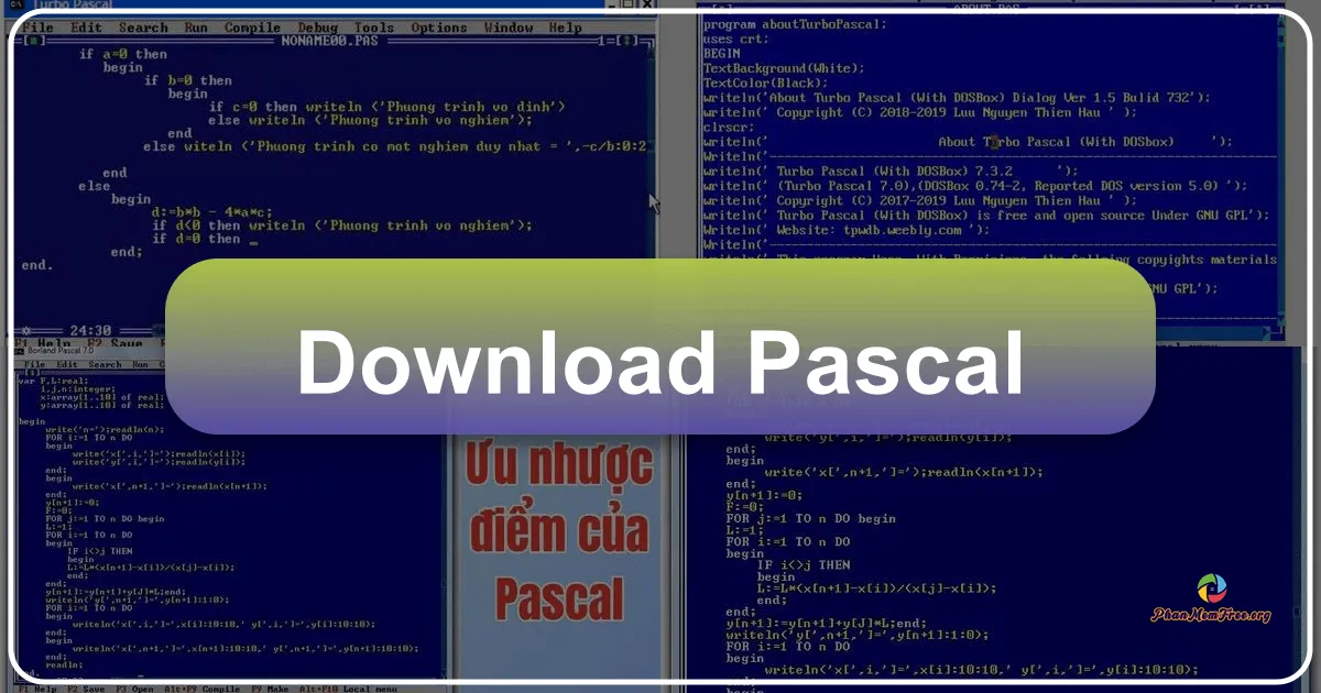 Pascal: Ngôn ngữ lập trình kinh điển và phiên bản Turbo Pascal hiện đại