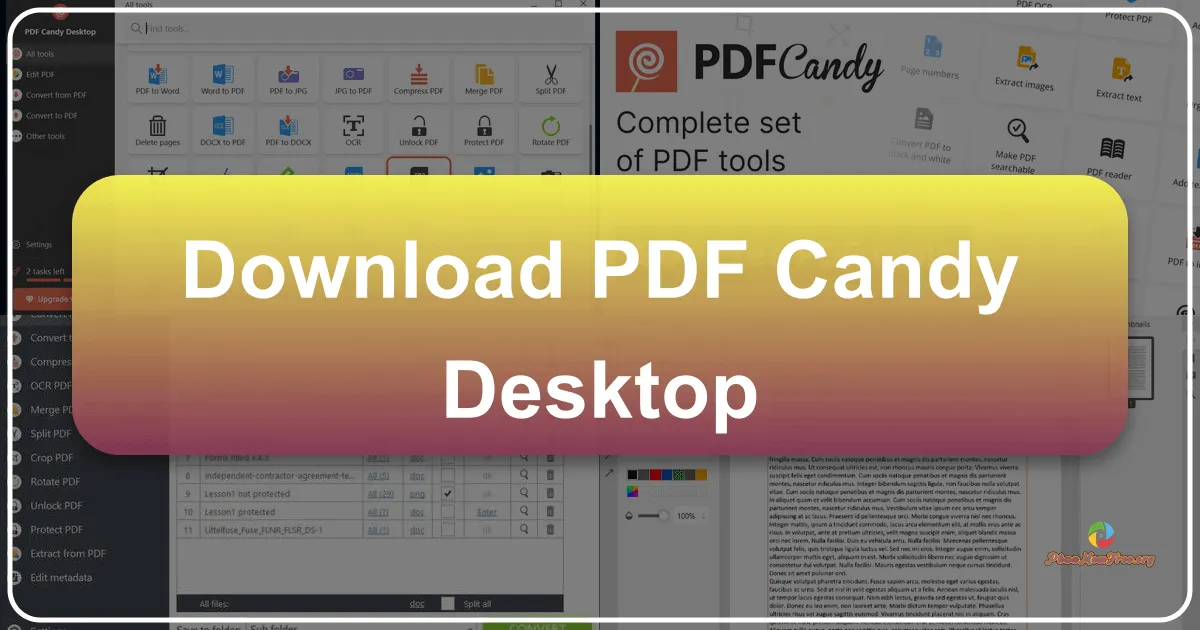 PDF Candy Desktop: Công cụ quản lý PDF toàn diện và mạnh mẽ