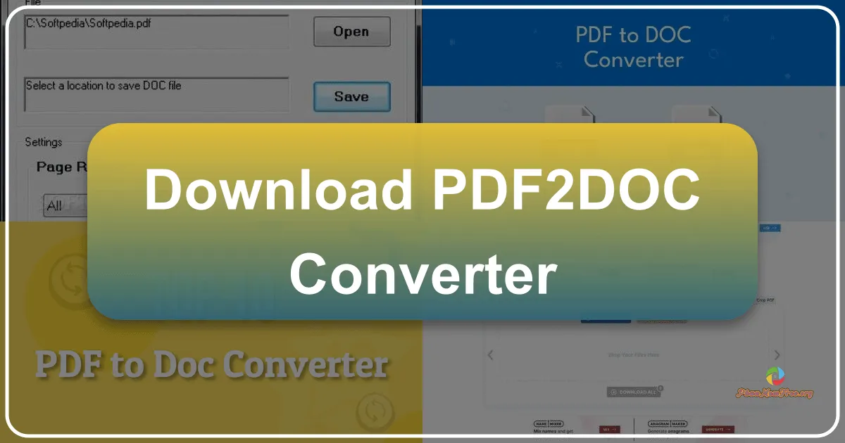 Tải về PDF2DOC Converter: Giải pháp Chuyển đổi PDF sang Word Mạnh mẽ và Nhanh chóng