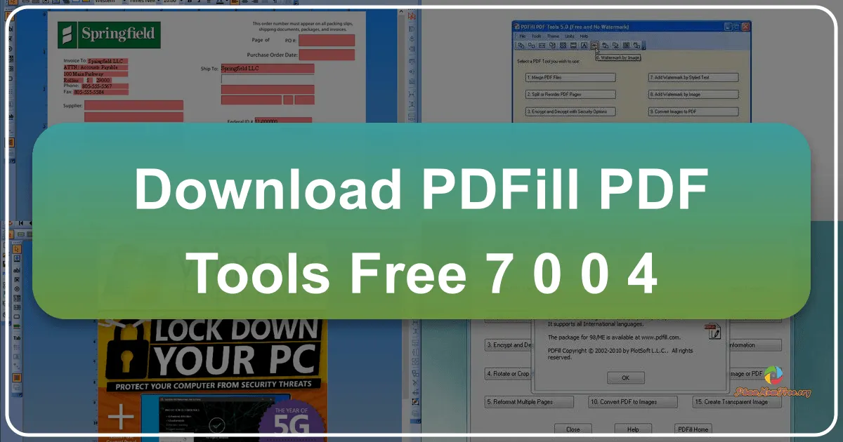 PDFill PDF Tools Free 7.0.0.4: Bộ công cụ đa năng, miễn phí cho tệp PDF