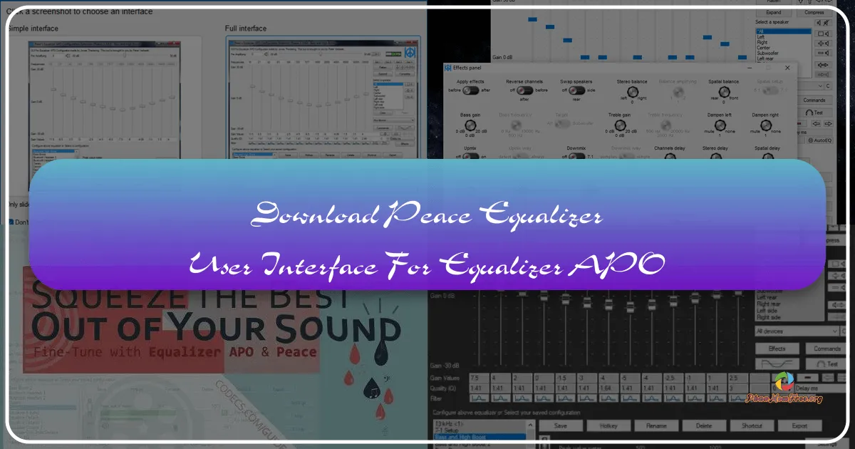 Peace Equalizer: A Deep Dive into the User Interface for Equalizer APO