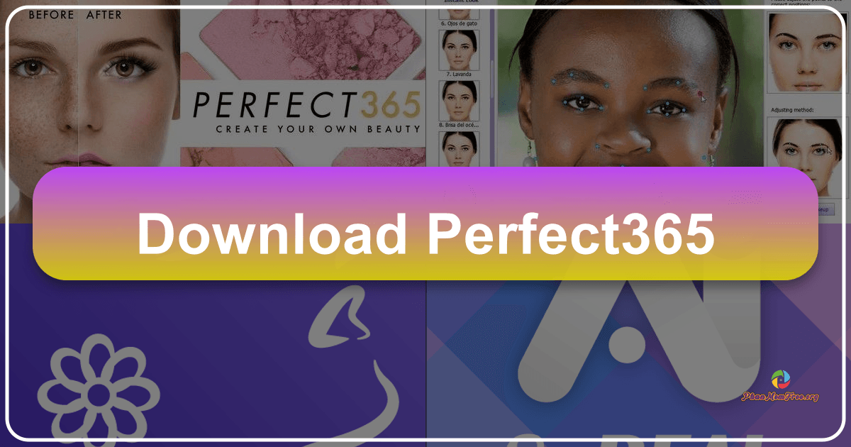 Perfect365: A photo editing app for easy makeup and facial enhancements with social sharing capabilities and various tools. /images/download-perfect365.png