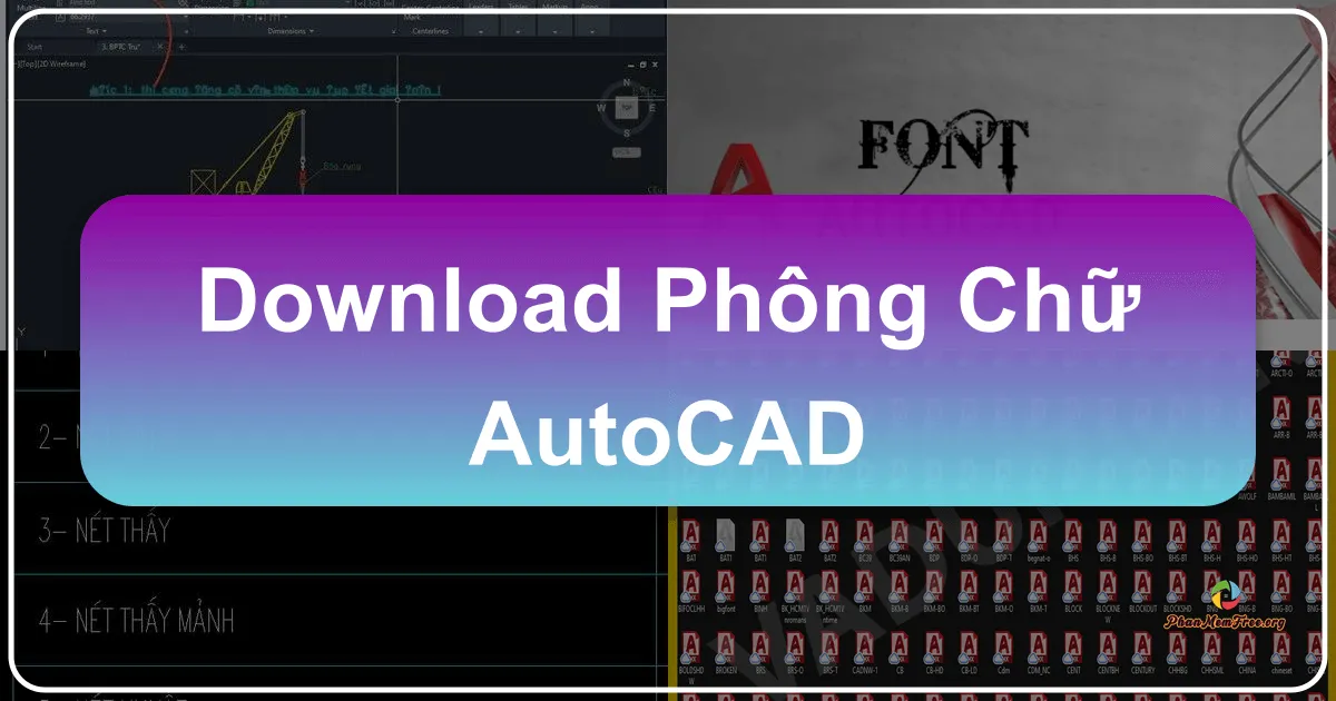 Phong phú bộ font chữ AutoCAD: Hướng dẫn cài đặt và sử dụng
