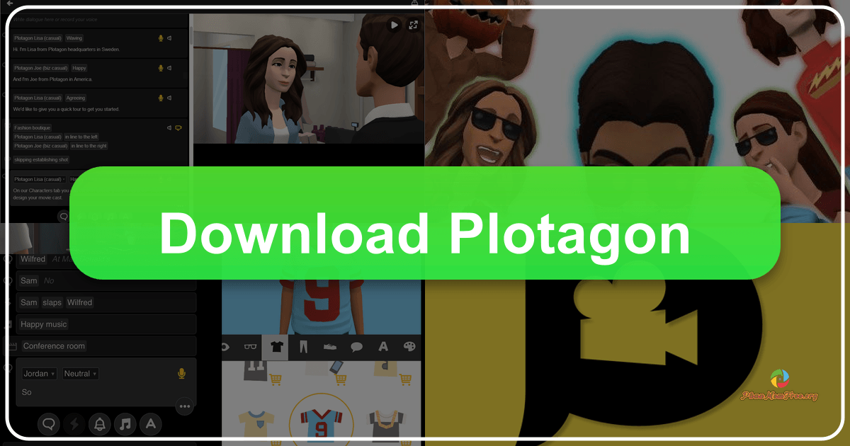 Plotagon: A user-friendly 3D animation software for creating movies and videos with ease and simplicity. /images/download-plotagon.png