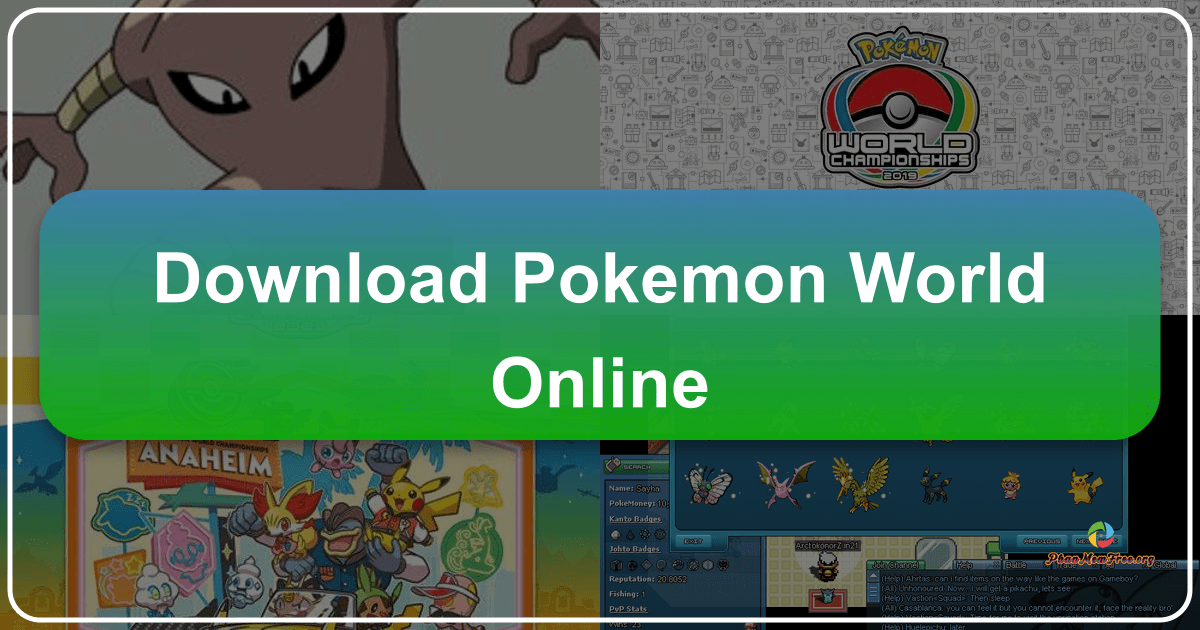 Explore Pokémon World Online, a free MMORPG with nostalgic gameplay and dynamic online community features. /images/download-pokemon-world-online.png