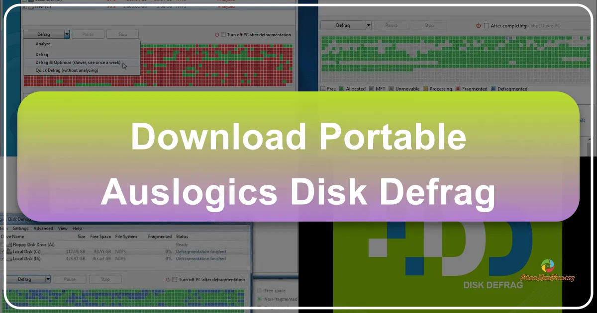 Auslogics Disk Defrag Portable: Giải pháp chống phân mảnh ổ cứng di động và hiệu quả