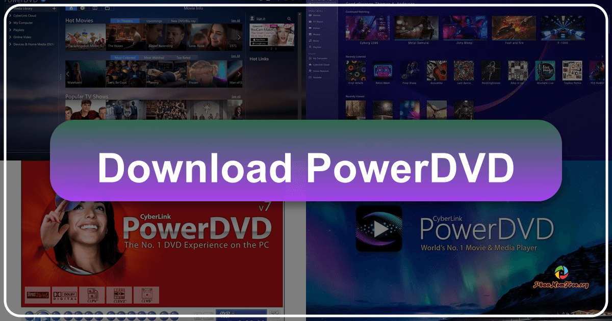 CyberLink PowerDVD offers premium multimedia playback with enhanced audio and video quality for Windows users. /images/download-powerdvd.png