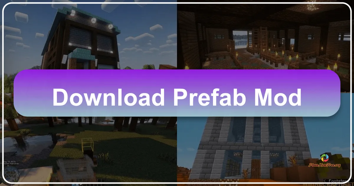 Prefab Mod: Giải pháp xây dựng nhanh chóng và tiện lợi trong Minecraft