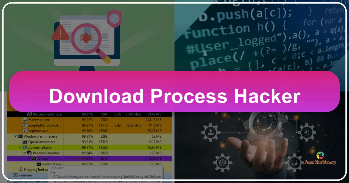 Process Hacker: Công cụ quản lý tiến trình mạnh mẽ vượt trội Task Manager