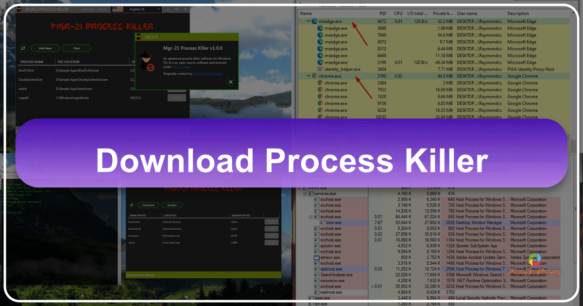 Process Killer: a potent tool for terminating unresponsive processes on Windows, ideal for advanced users only. /images/download-process-killer.png