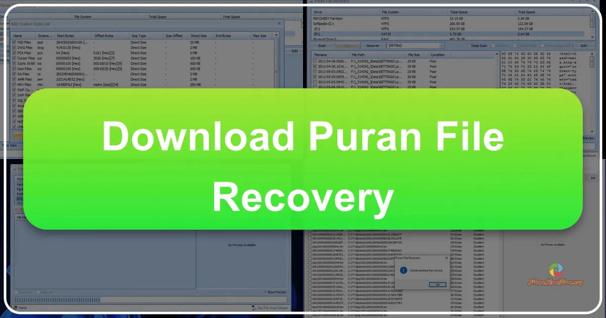 Puran File Recovery: Công cụ khôi phục tập tin miễn phí mạnh mẽ