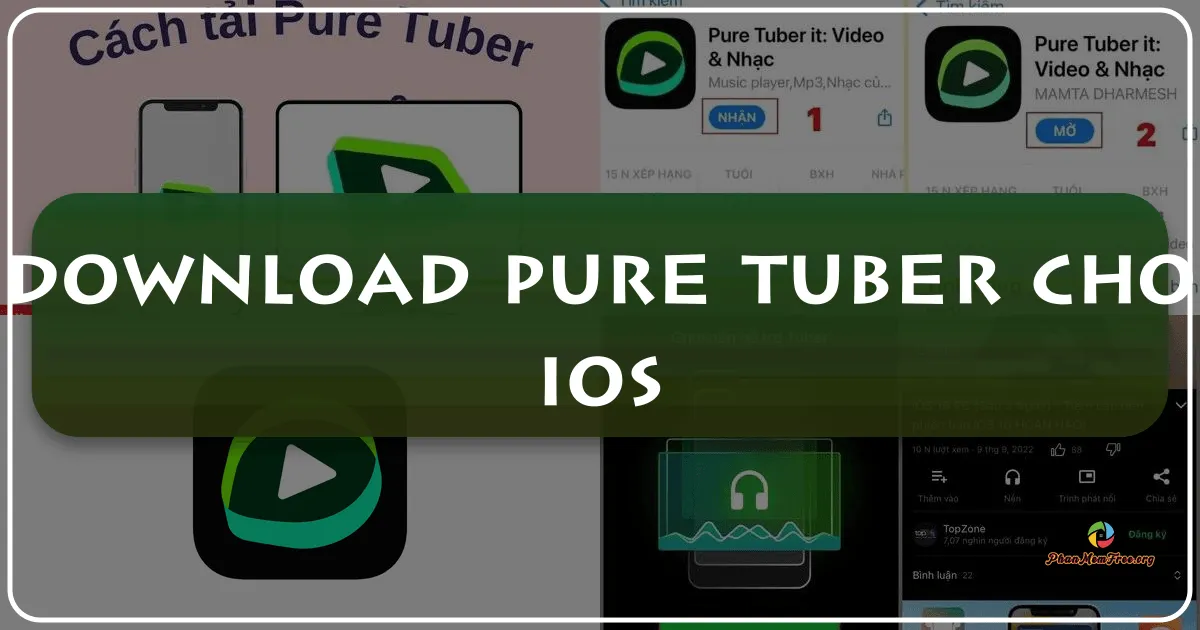 Pure Tuber cho iOS: Trình phát video và nhạc đa năng trên iPhone