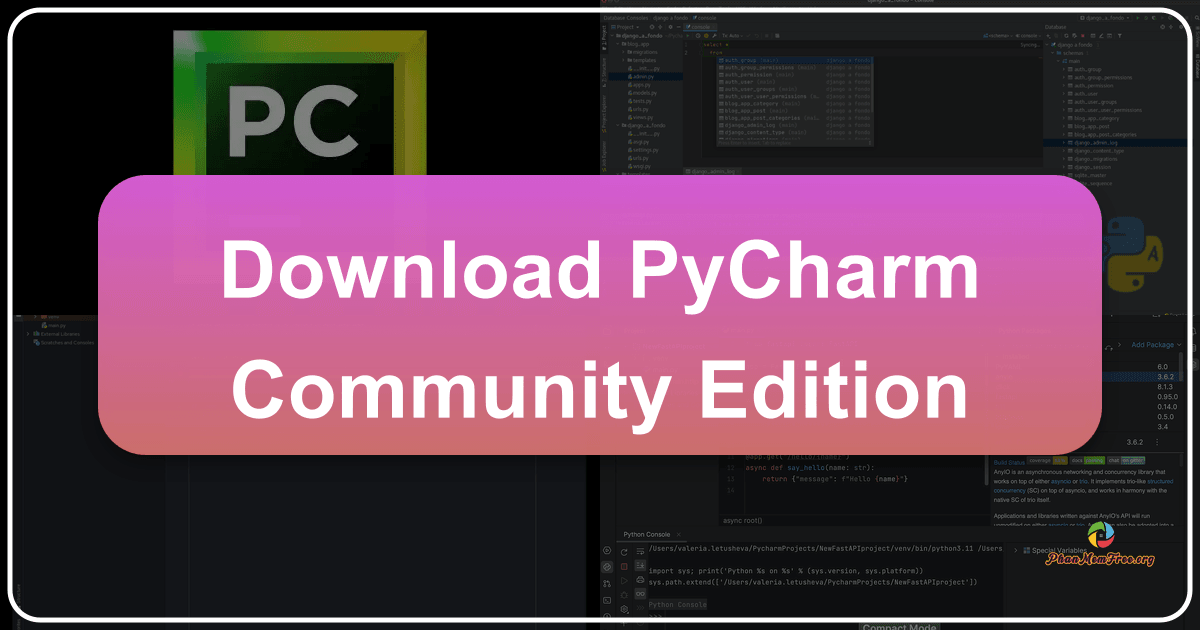 PyCharm Community Edition is a free, open-source Integrated Development Environment for Python developers with robust features. /images/download-pycharm-community-edition.png