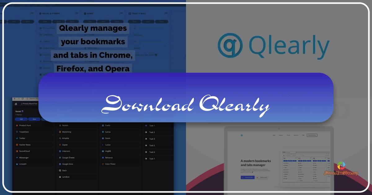 Qlearly is a free browser add-on for optimized bookmark and tab management with a visually intuitive interface. /images/download-qlearly.png