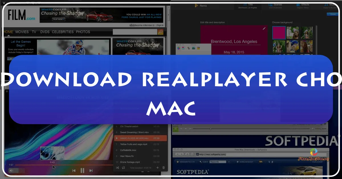 RealPlayer cho Mac: Trình phát đa phương tiện mạnh mẽ và tiện lợi