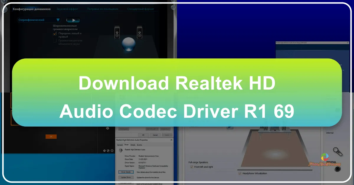 Realtek HD Audio Codec Driver R2.82: Trải nghiệm âm thanh hoàn hảo trên Windows