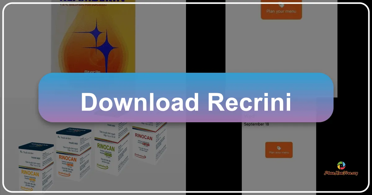 Recrini: Your Personalized Menu Manager