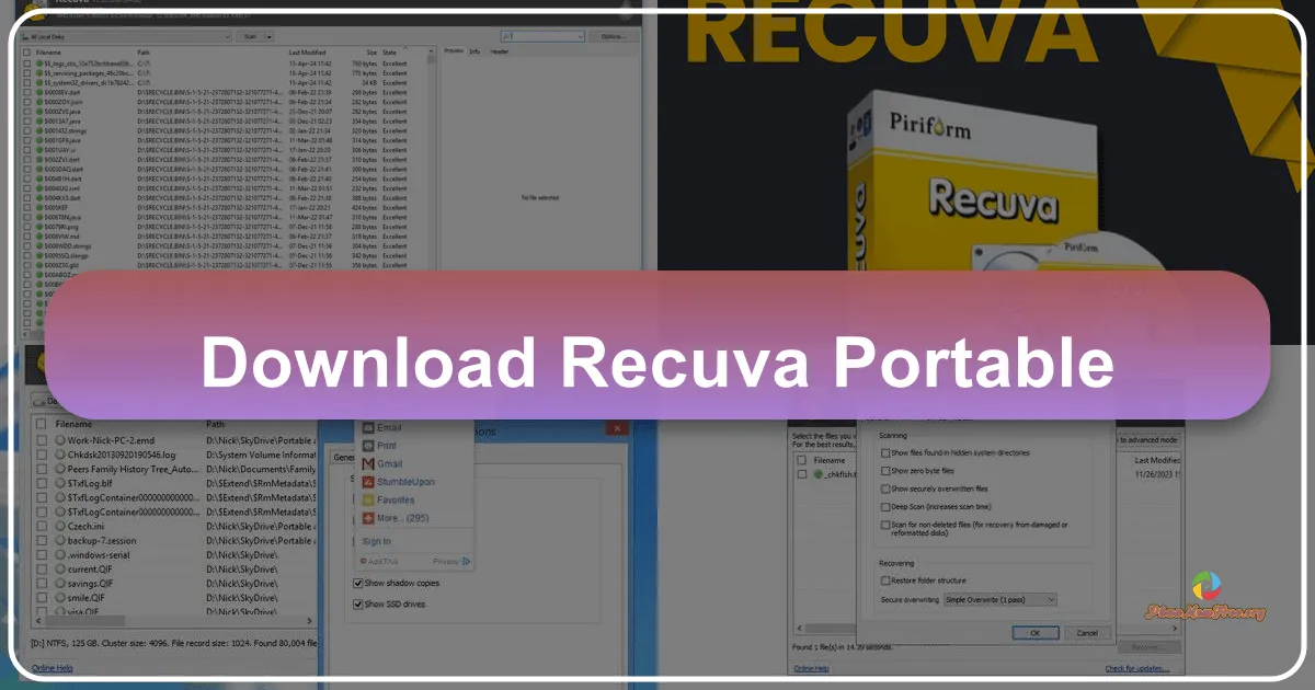 Recuva Portable: Giải pháp khôi phục dữ liệu di động hiệu quả