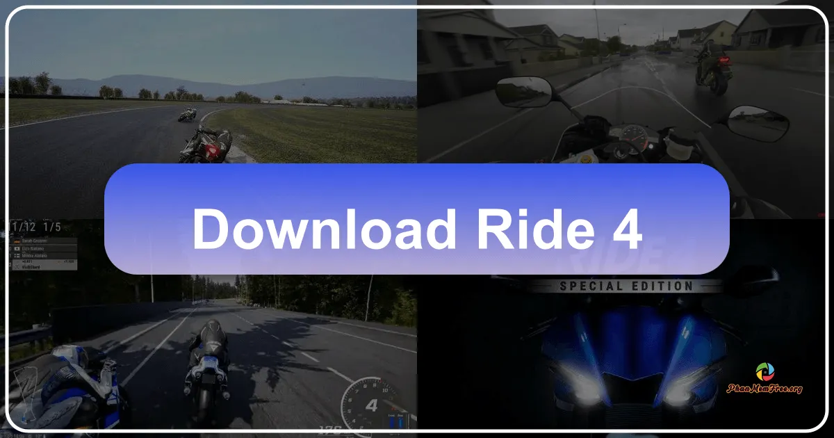 RIDE 4: Trải Nghiệm Đua Xe Mô Tô Thực Thà và Hấp Dẫn Nhất