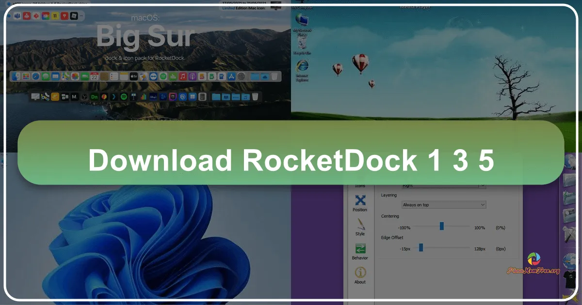 RocketDock 1.3.5: Tự Tạo Taskbar Riêng Mình, Mang Phong Cách Mac OS X Lên Windows