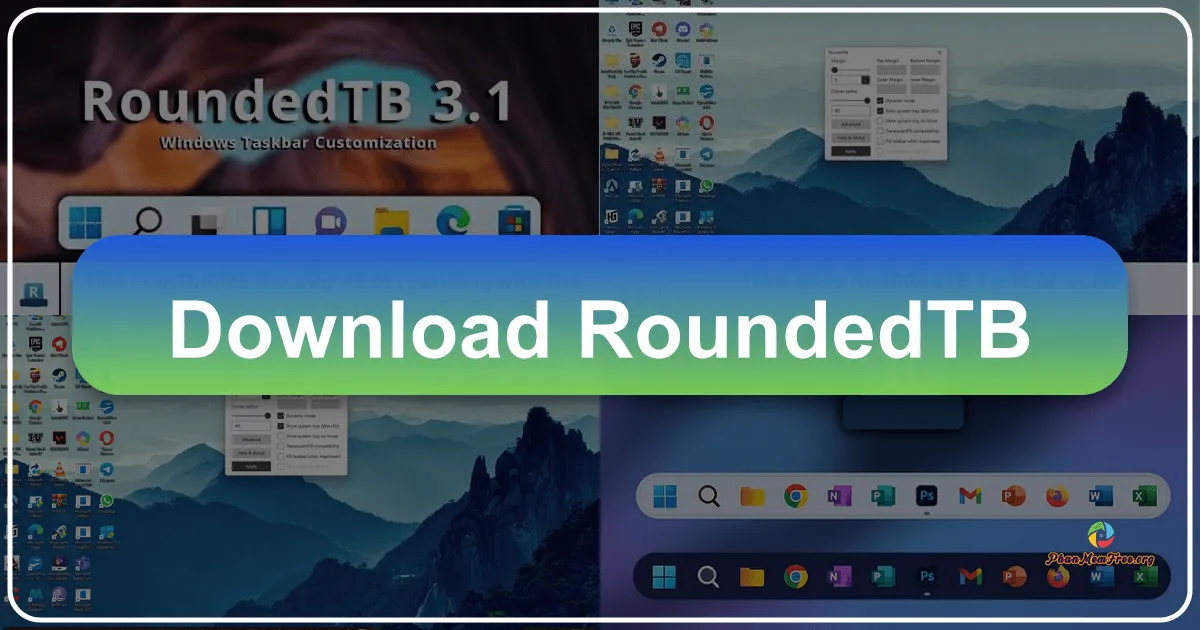 RoundedTB: A Comprehensive Review of the Windows Taskbar Customizer