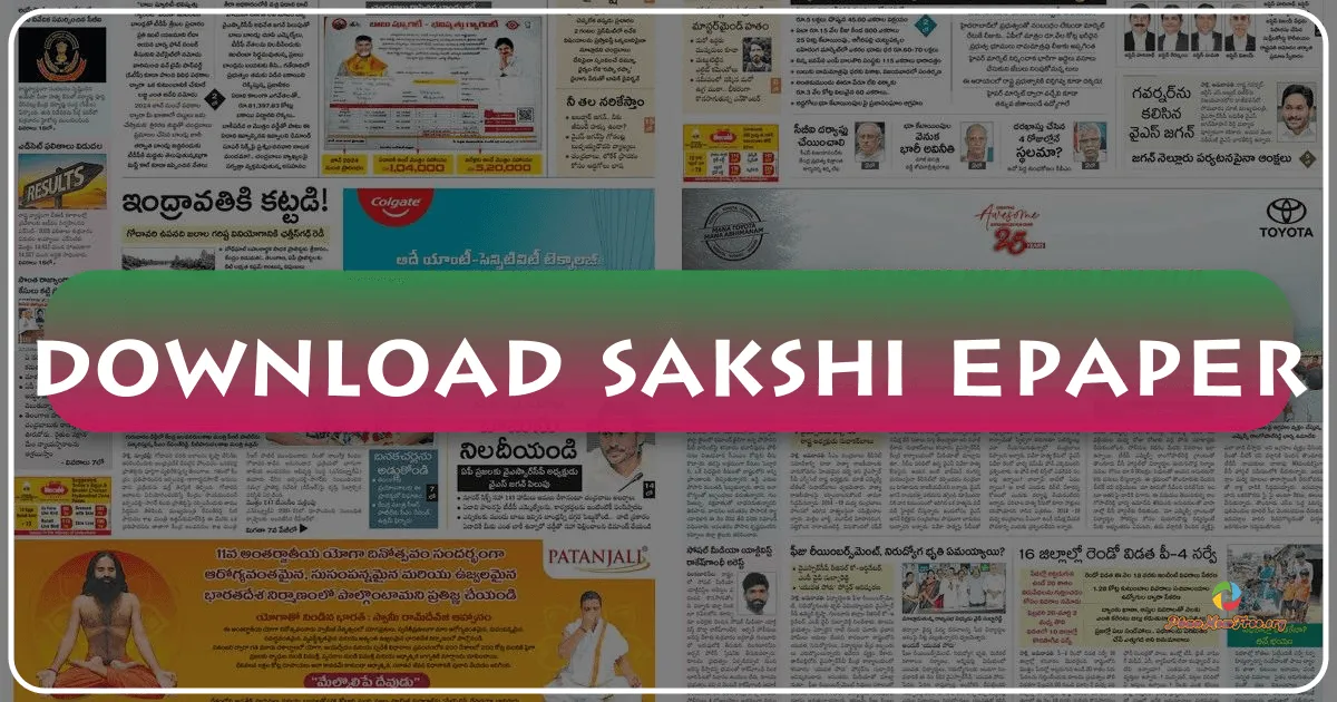 Sakshi Epaper: Your Gateway to Telugu News