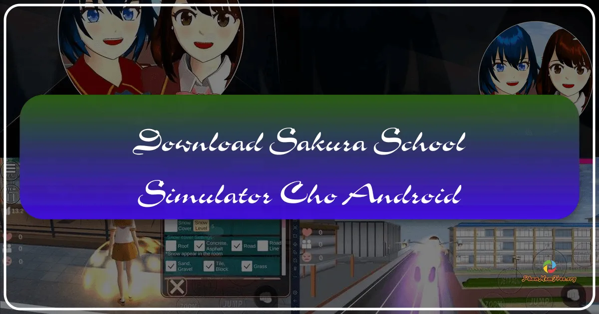 SAKURA School Simulator cho Android: Thế giới mô phỏng học đường Nhật Bản đầy màu sắc và tự do