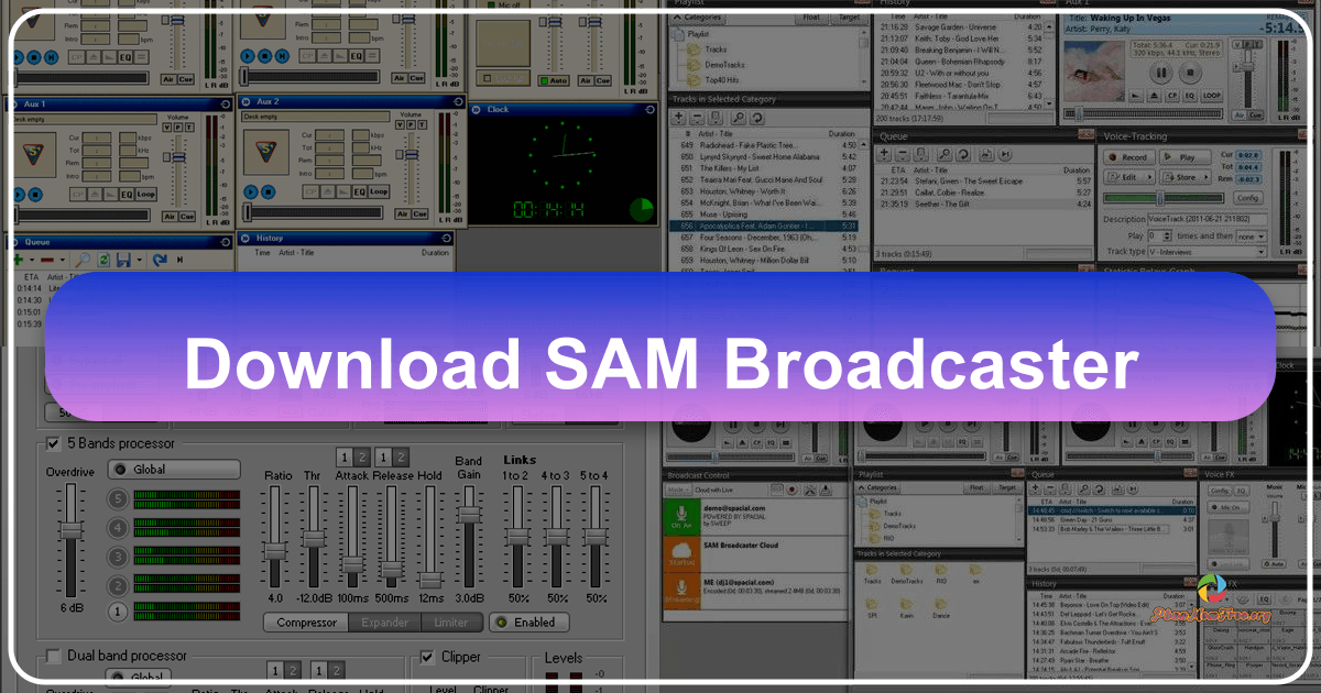 SAM Broadcaster: A comprehensive online radio broadcasting software solution with professional features and capabilities. /images/download-sam-broadcaster.png