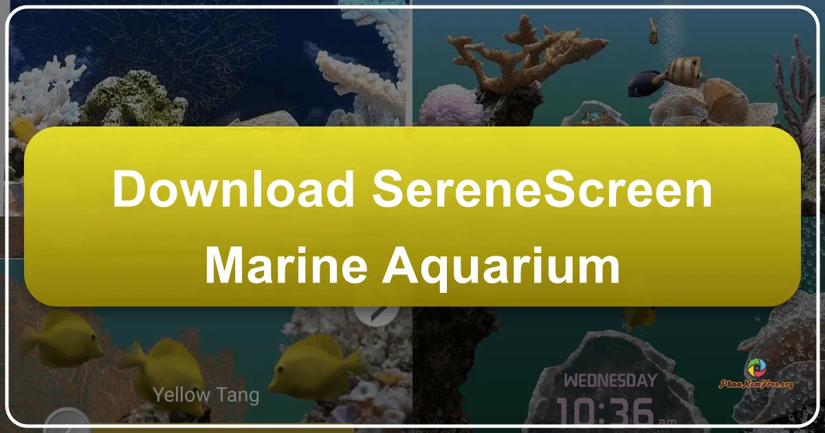 SereneScreen Marine Aquarium: A Deep Dive into a Realistic Underwater Screensaver