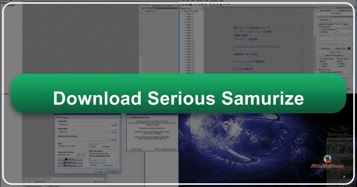 Serious Samurize 1.64.3: Nắm Quyền Kiểm Soát Hệ Thống và Biến Hóa Giao Diện Windows