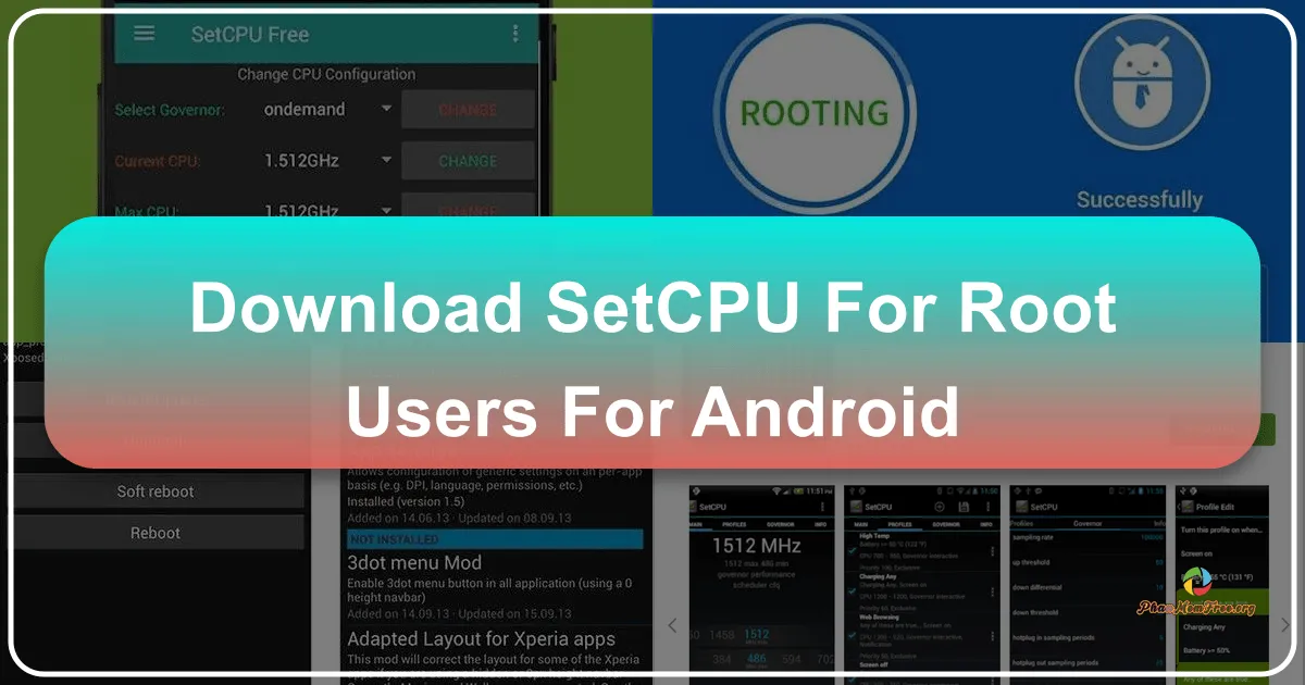 SetCPU dành cho người dùng Root trên Android: Tối ưu hóa hiệu năng và tiết kiệm pin
