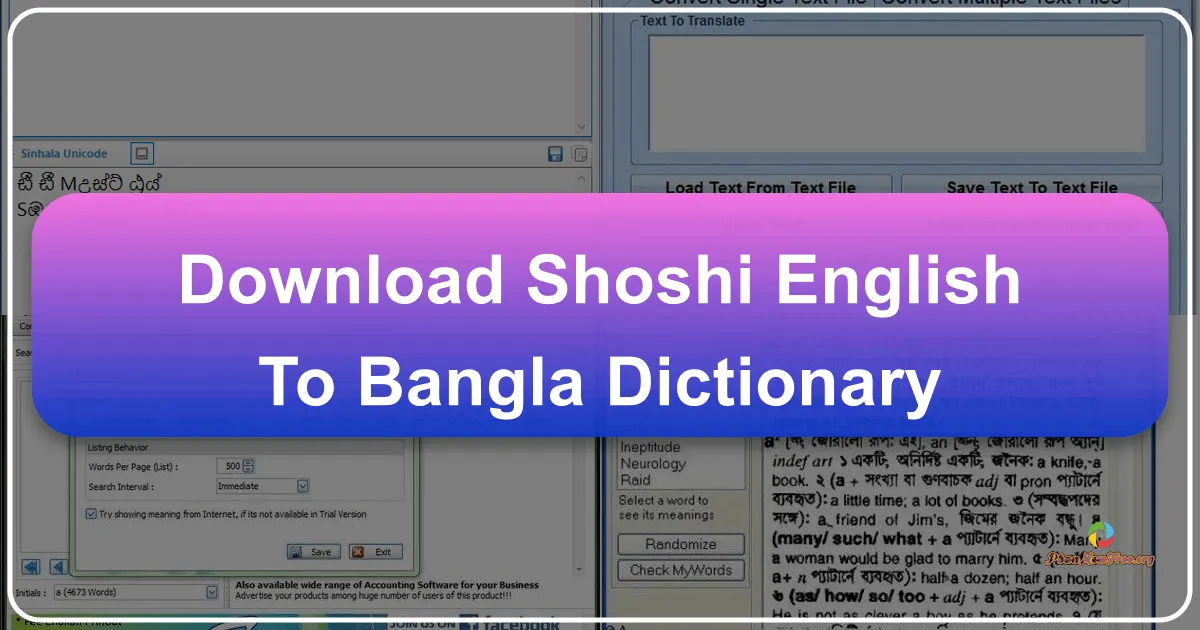 Shoshi English to Bangla Dictionary: A Comprehensive Review