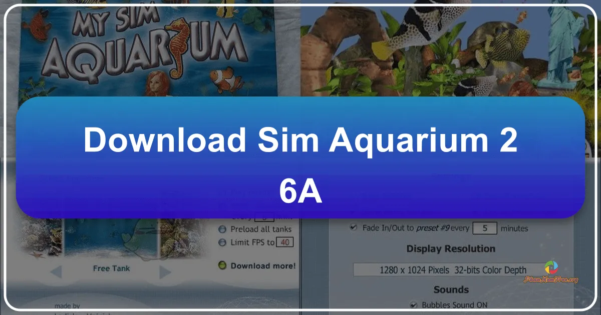 Sim Aquarium 3.8.68: Biến Màn Hình Máy Tính Thành Thế Giới Đại Dương Kỳ Diệu
