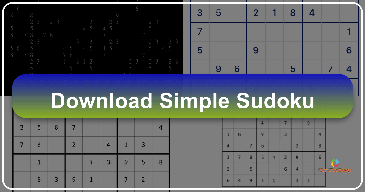 Simple Sudoku: A free, accessible, and engaging Sudoku game for Windows with helpful tools and varying difficulty levels. /images/download-simple-sudoku.png