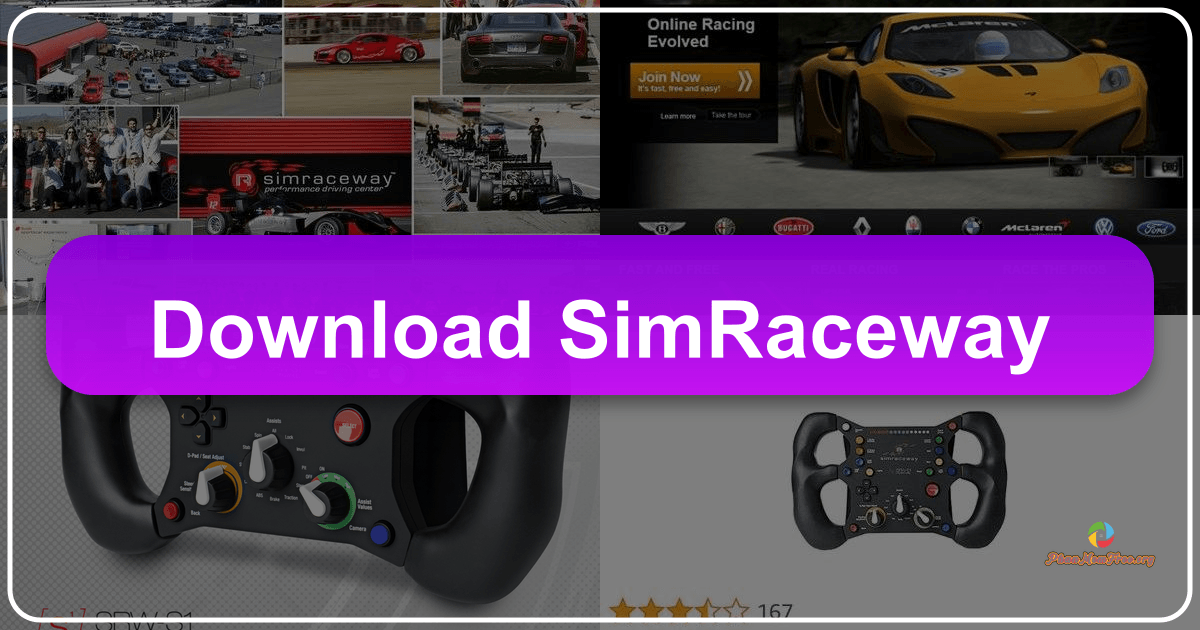 Simraceway: A free-to-play online racing simulator with realistic physics and a vibrant community. /images/download-simraceway.png