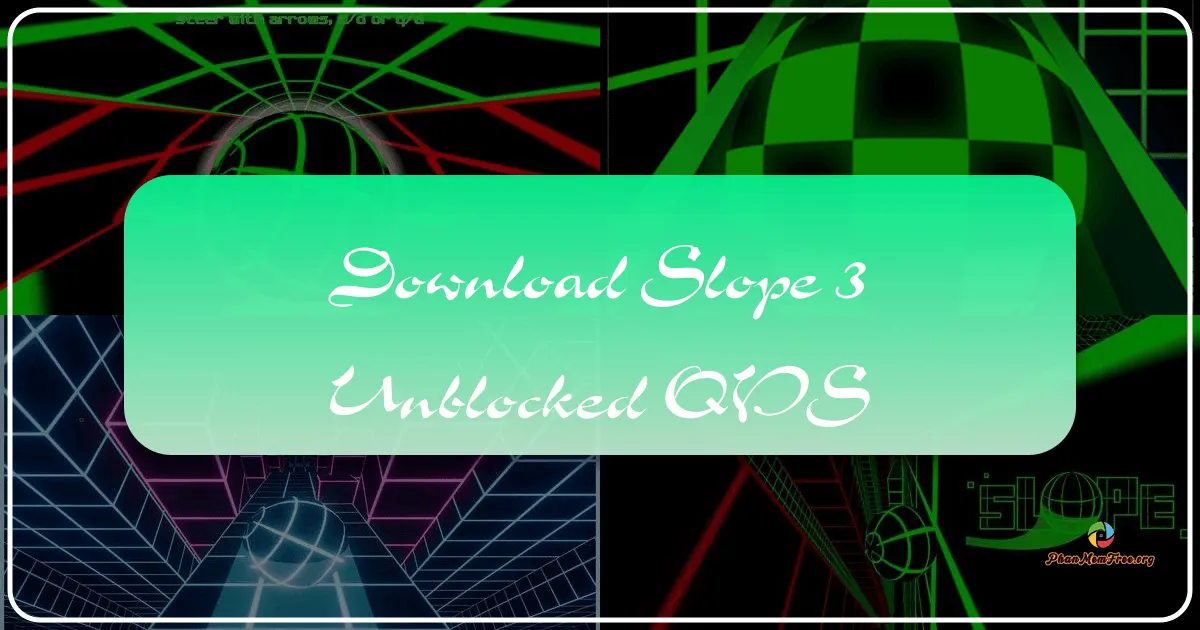 Slope 3 Unblocked: A Thrilling 3D Endless Runner for Google Chrome