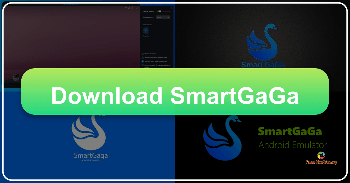 Trình giả lập Android SmartGaGa mang lại hiệu suất cao và trải nghiệm mượt mà trên PC. /images/download-smartgaga.png