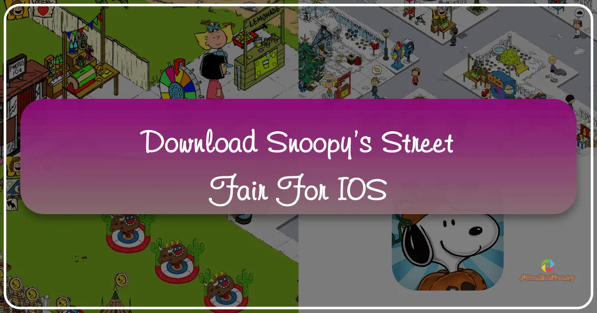 Snoopy’s Street Fair: Xây Dựng Khu Phố Mua Sắm Hoàn Hảo Trên iOS