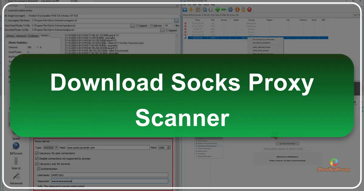 Socks Proxy Scanner: Công cụ quét và kiểm tra máy chủ proxy SOCKS