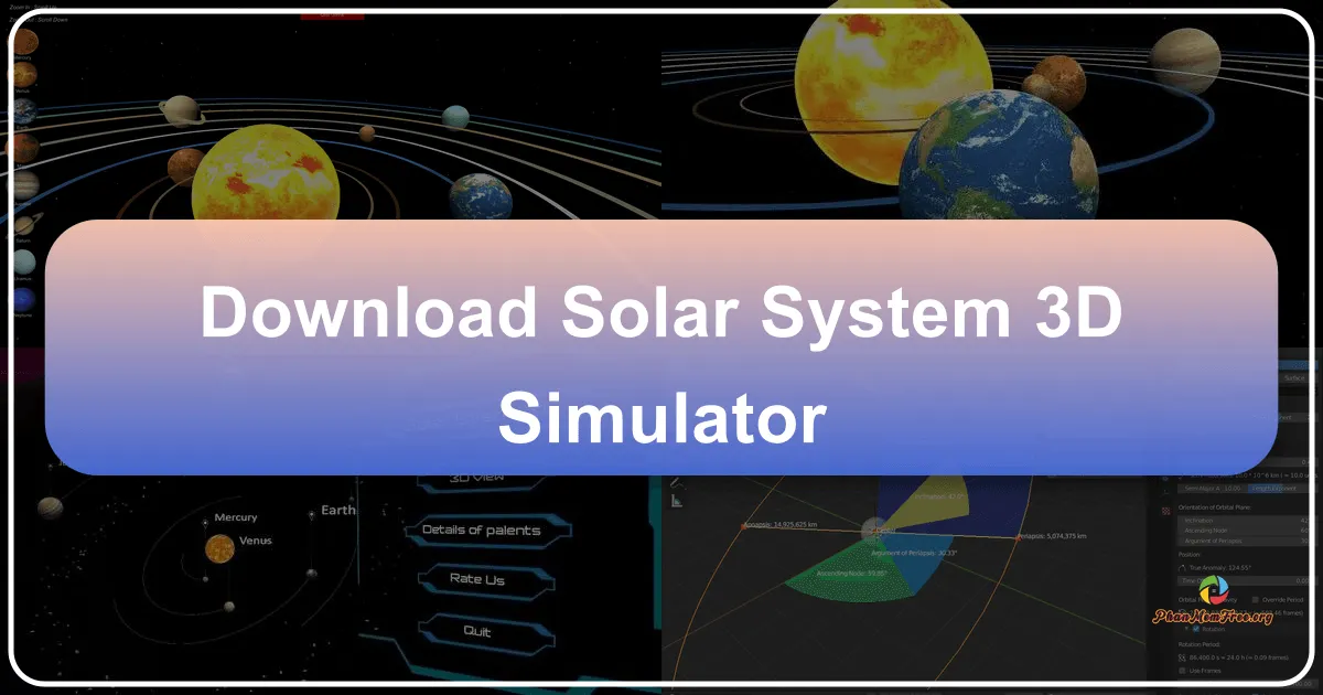 Mô phỏng Hệ Mặt Trời 3D: Solar System 3D Simulator