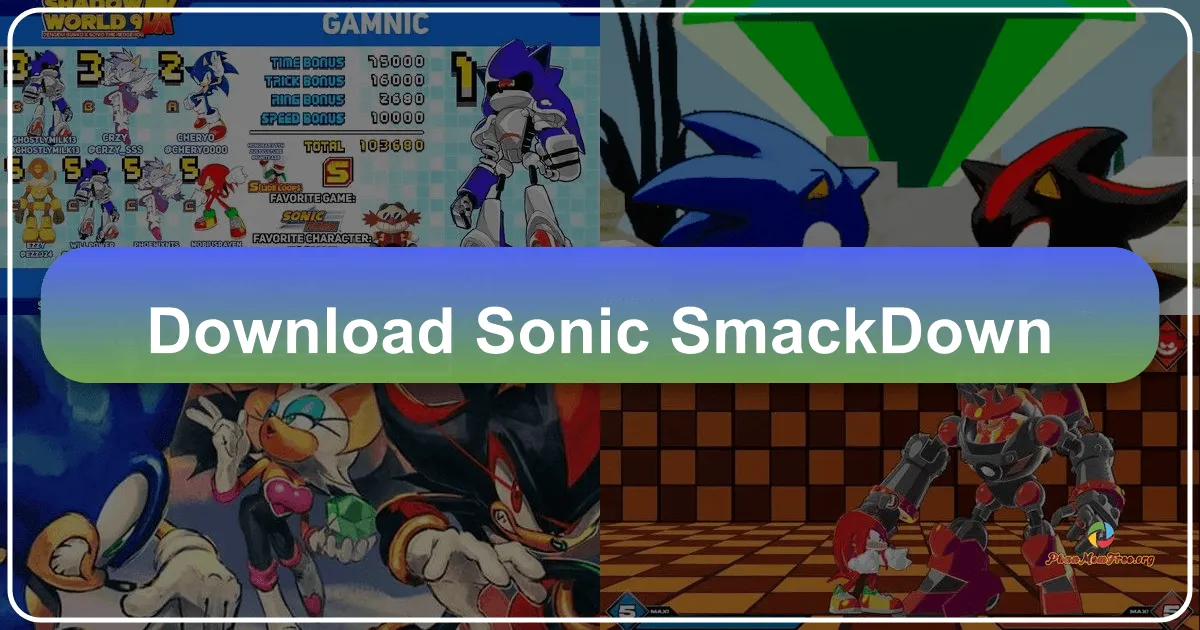 Sonic Smackdown: A Fan-Made Fighting Game That Packs a Punch