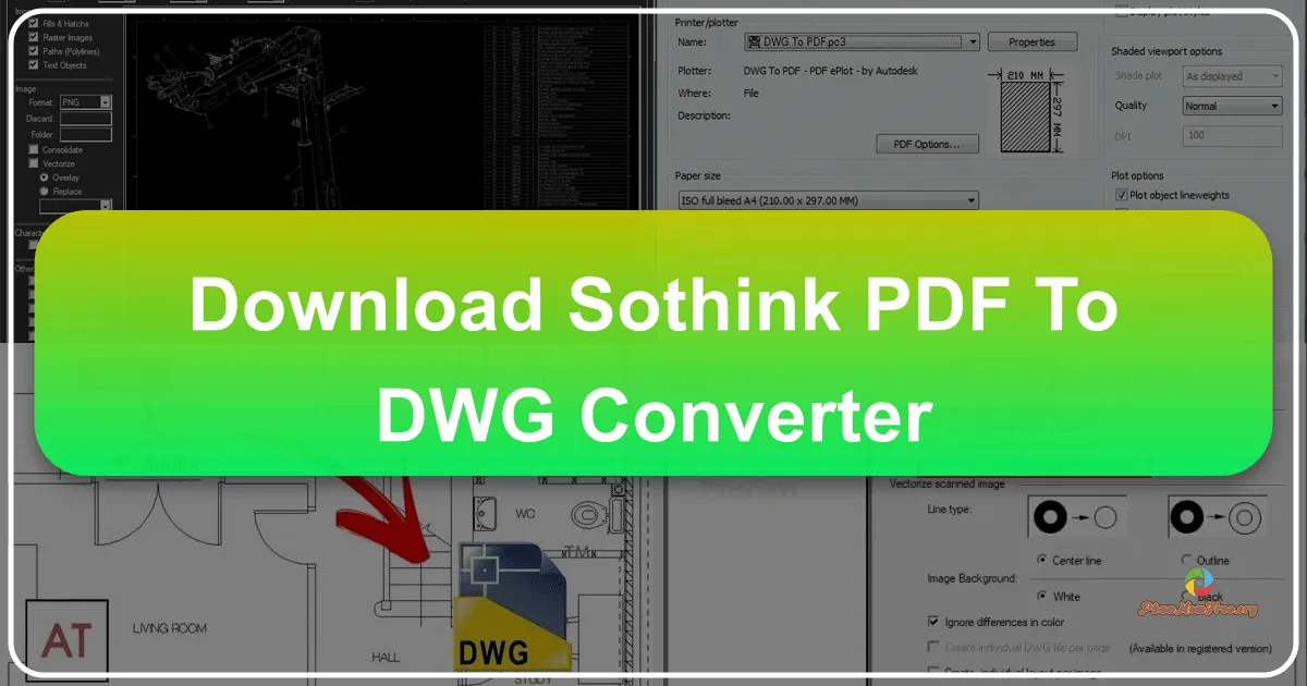 Sothink PDF to DWG Converter: Công cụ chuyển đổi PDF sang DWG hiệu quả